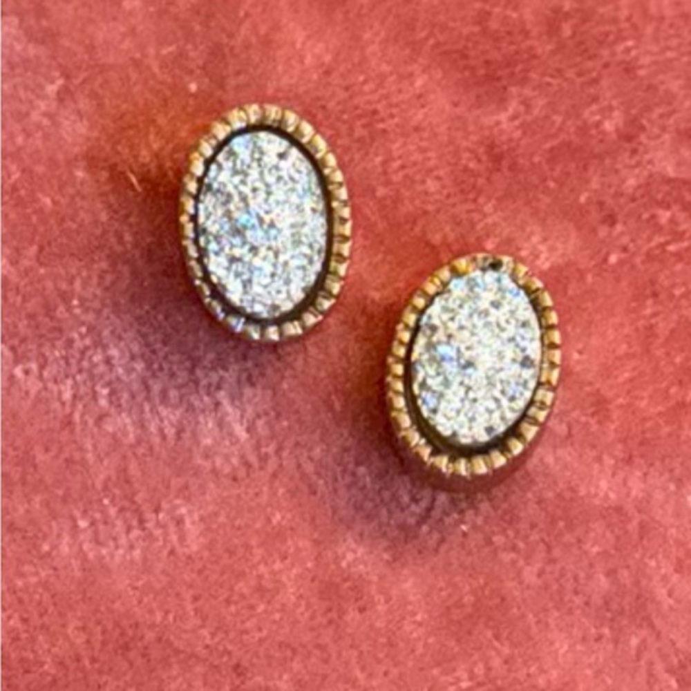 Moonlight Druzy Studs